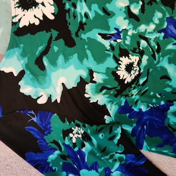 Jules&Leopold round neckline 3/4 sleeve acemtrical hem lightweight top 2X W-546 - Picture 2 of 7